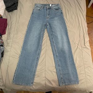 H&M Wide Leg Blue Jeans